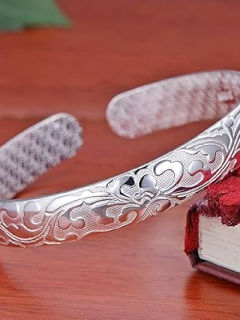 Silver Cuff Bangle Bracelet Adjustable beautiful‎ Design